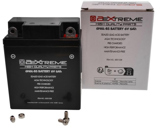 Batterie 2EXTREME 6N6L-BS 6V, 6Ah