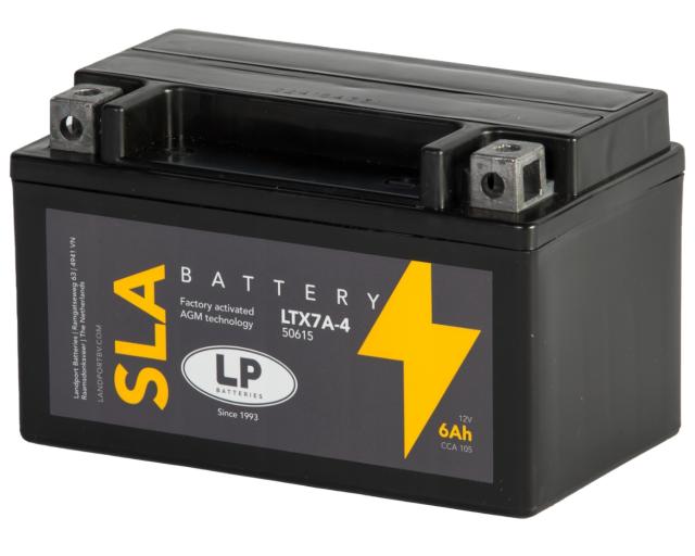 Batterie LANDPORT LTX7A-4 12V 6Ah, 150x87x93mm