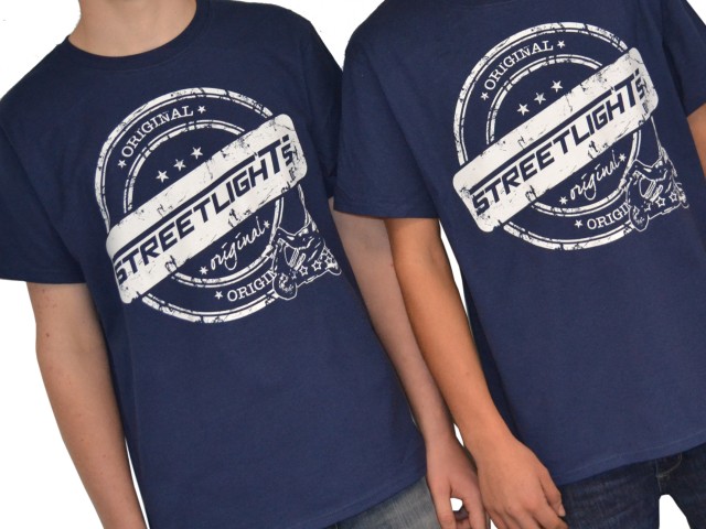 T-Shirt Streetlights Original, Navy , aufdruck weiss
