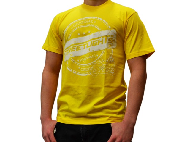 T-Shirt Streetlights Original gelb, weiss